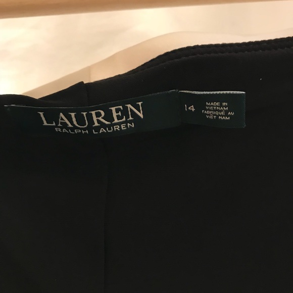 (Ralph Lauren) Black and White Evening Maxi Dress - Picture 3 of 6